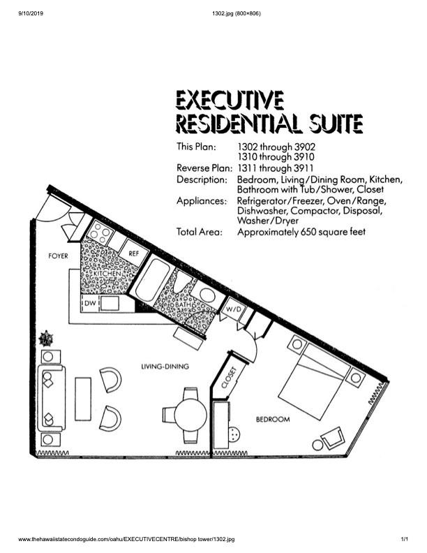 Executive Centre condo # 3510, Honolulu, Hawaii - photo 14 of 15