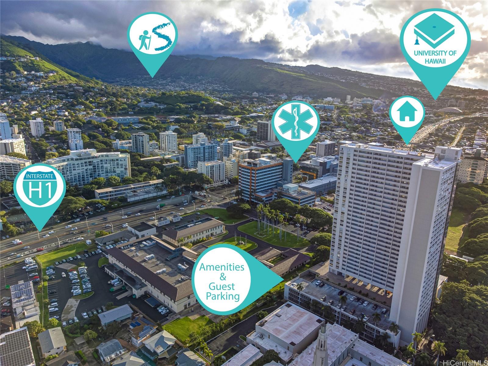 Banyan Tree Plaza 2307, 1212 Punahou Street, Honolulu Punahou