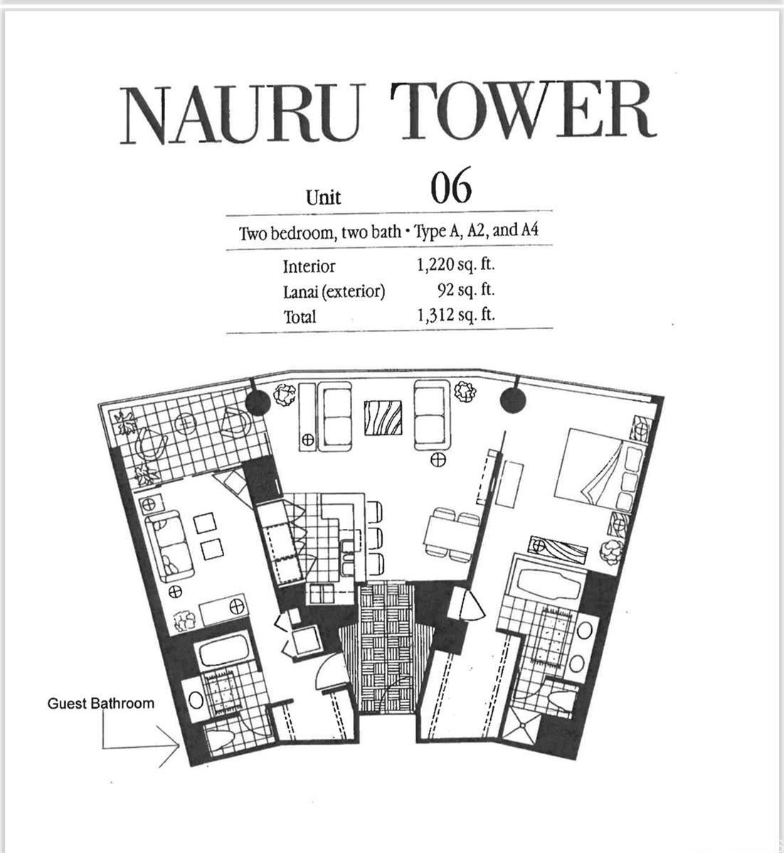 Nauru Tower condo # 1806, Honolulu, Hawaii - photo 22 of 22