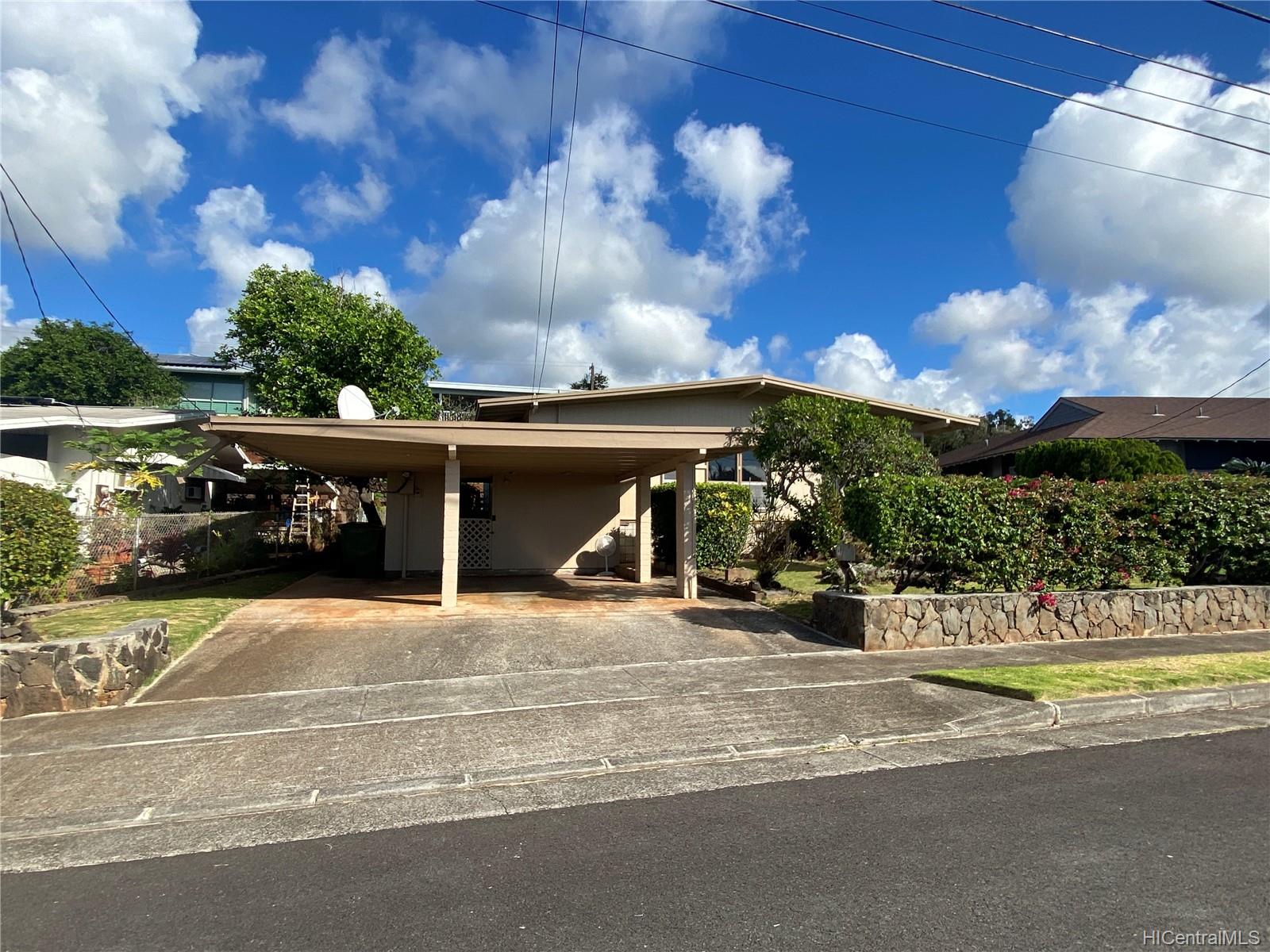 1450 Kolopua Street Honolulu Hi Rental Moanalua Gardens