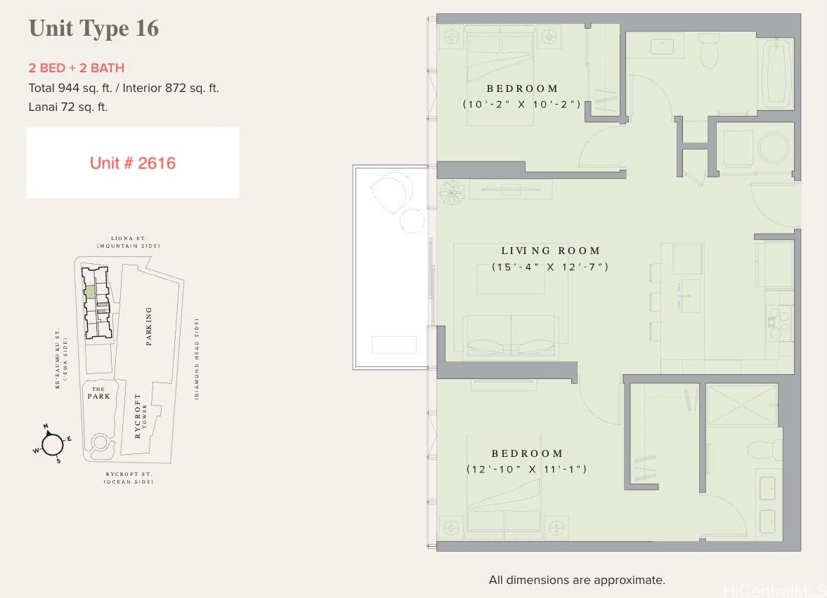 The Park on Keeaumoku condo # 2616, Honolulu, Hawaii - photo 23 of 23