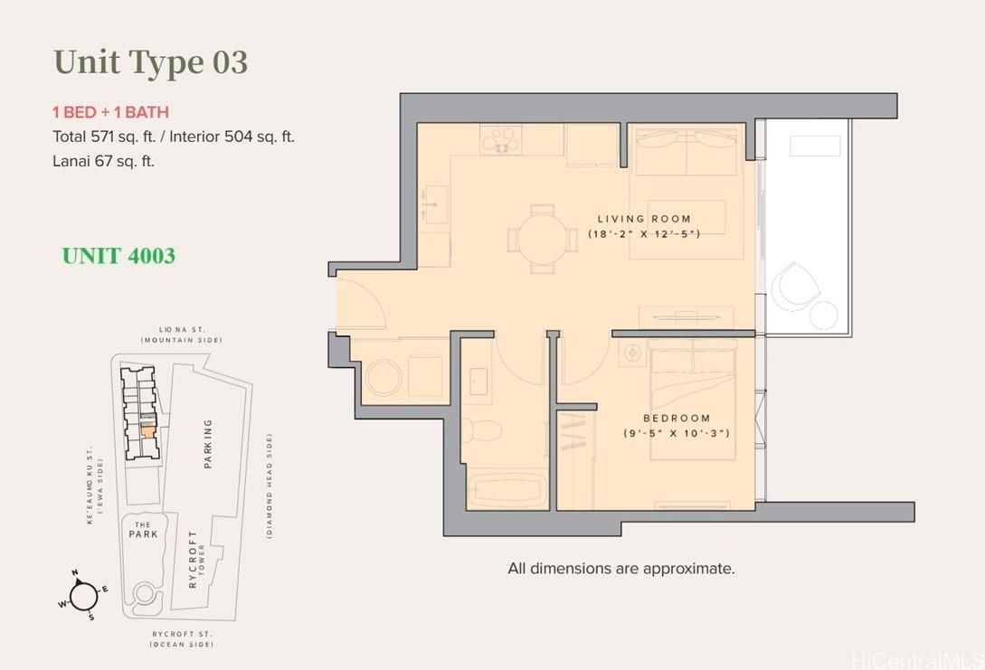 The Park on Keeaumoku condo # 4003, Honolulu, Hawaii - photo 13 of 20