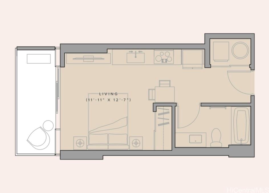 The Park on Keeaumoku condo # 508, Honolulu, Hawaii - photo 7 of 21