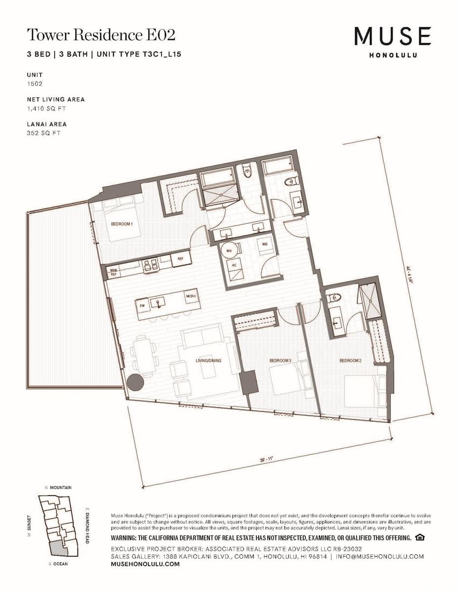 Muse Honolulu condo # 1502, Honolulu, Hawaii - photo 8 of 9