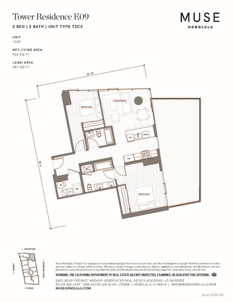 Muse Honolulu condo # 1509, Honolulu, Hawaii - photo 2 of 6