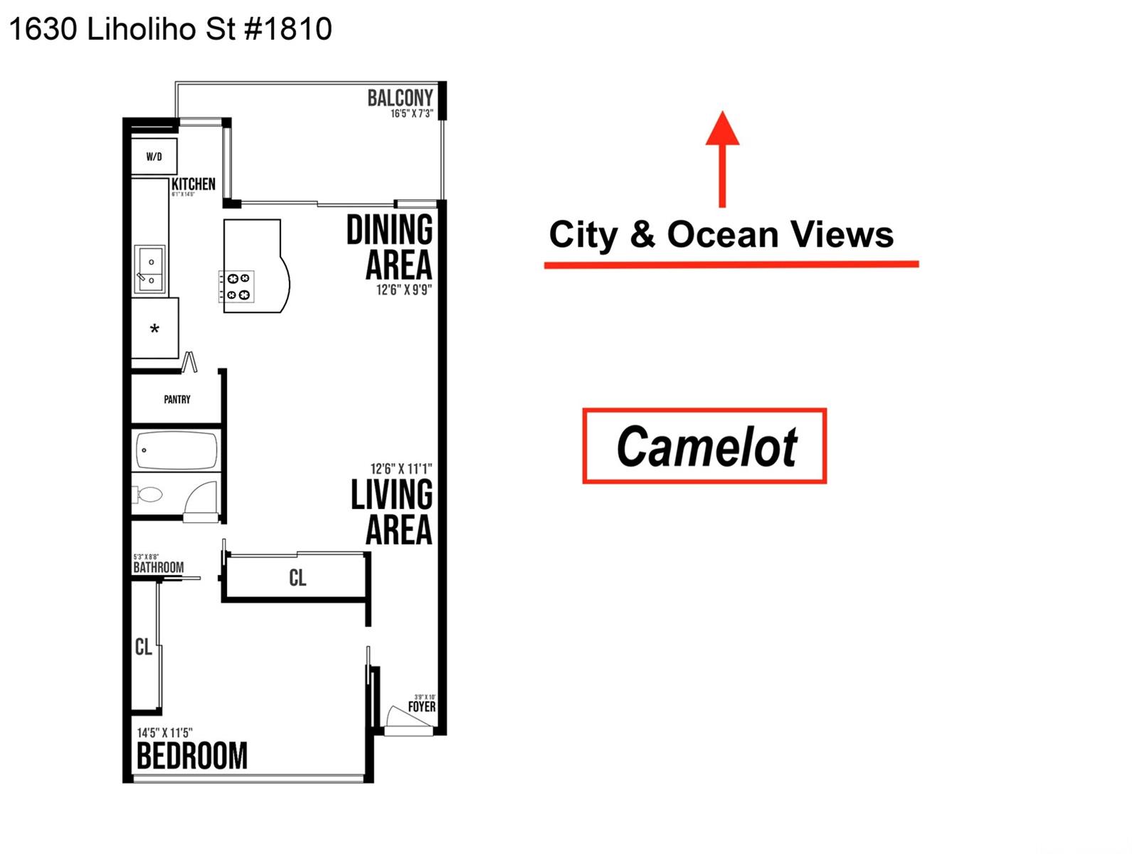 Camelot condo # 1810, Honolulu, Hawaii - photo 14 of 20
