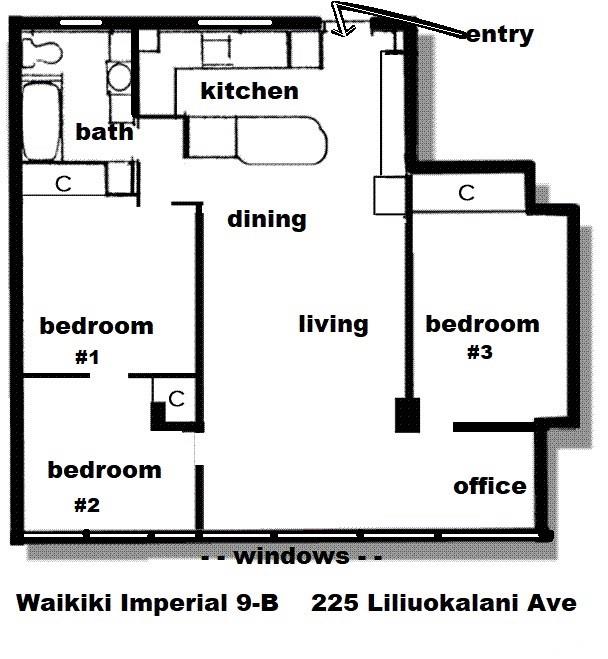 225 Liliuokalani Ave Honolulu - Rental - photo 24 of 25