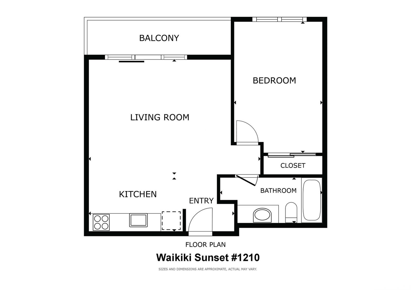 Waikiki Sunset condo # 1210 (NUC), Honolulu, Hawaii - photo 25 of 25