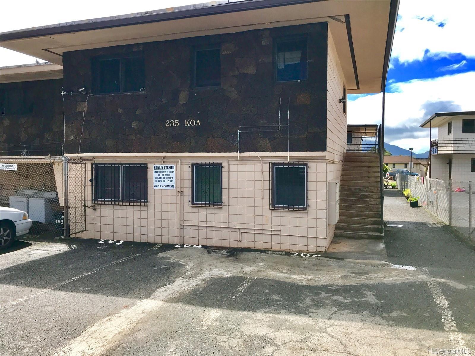 Waipehe Apts 101, 235 Koa Street, Wahiawa Wahiawa Area condo Sold