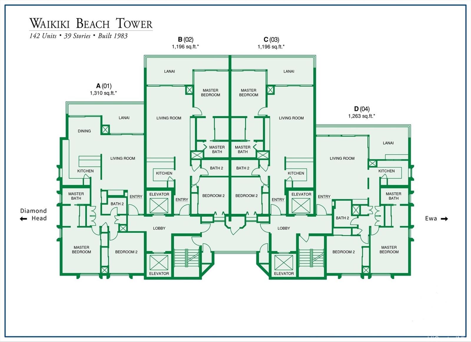 Waikiki Beach Tower condo # 1904, Honolulu, Hawaii - photo 25 of 25