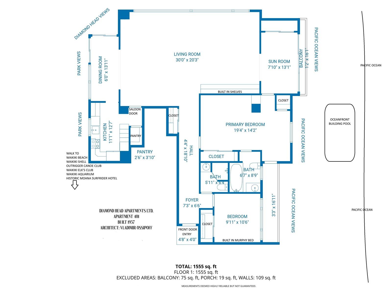Diamond Head Apts Ltd condo # 401, Honolulu, Hawaii - photo 24 of 25