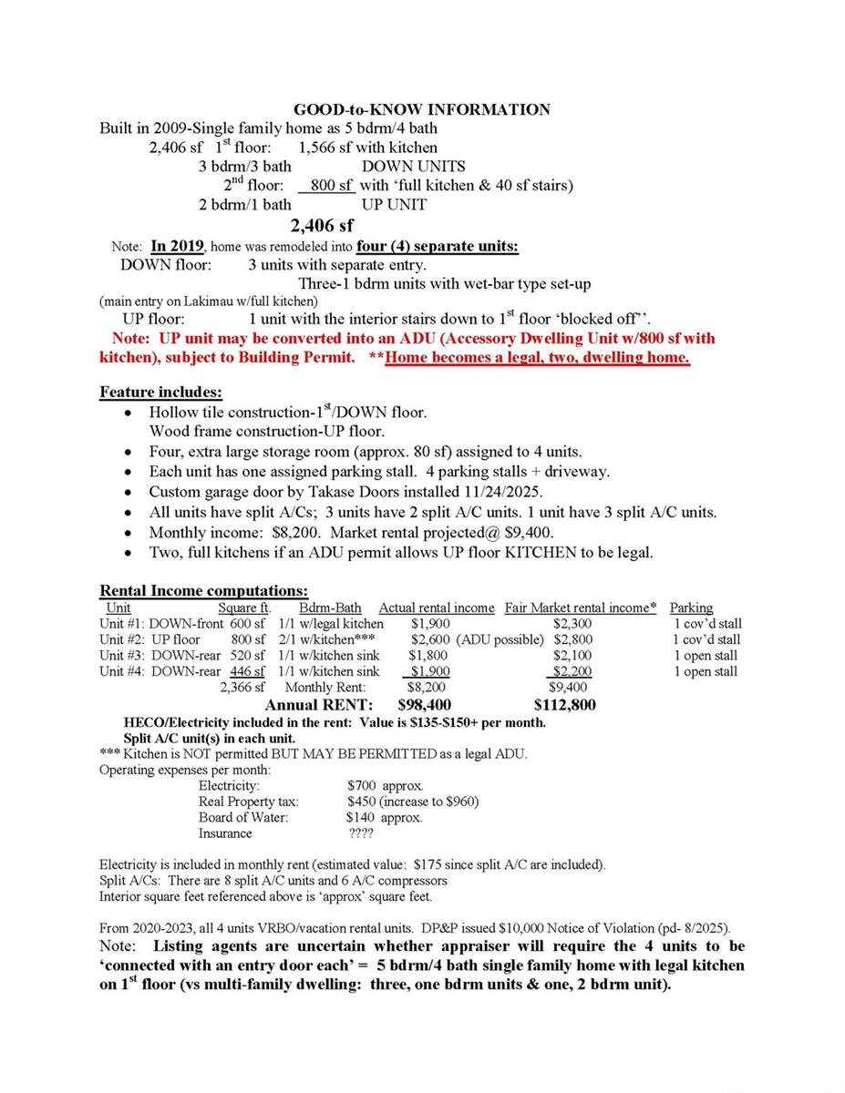 3024 Lakimau Street Honolulu - Multi-family - photo 11 of 25