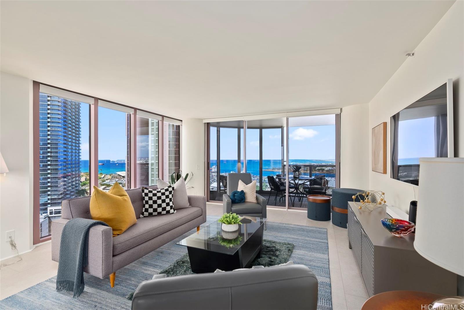 One Waterfront Tower 2101, 425 South Street, Honolulu Kakaako condo