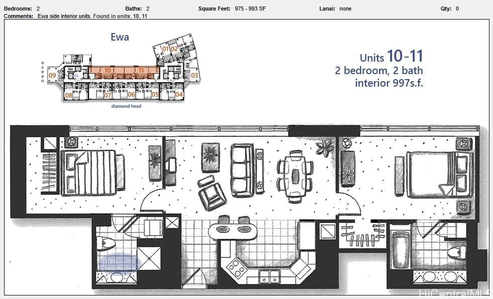 Hawaiki Tower condo # 1610, Honolulu, Hawaii - photo 9 of 17